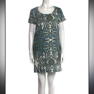 See By Chloe Vintage Patterned Shift Dress Size 6